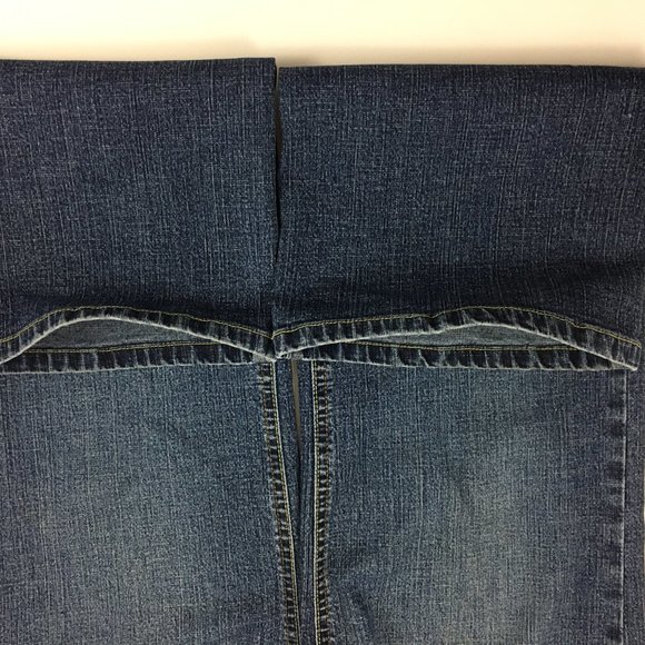 Old Navy Boot Cut At Waist Stretch Jeans Blue Women's Size 6 - Picture 5 of 13